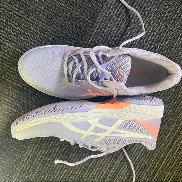 Pickleball  spring Asics Women's Athletic Shoes - Lavender and White. - Picture 8 of 8